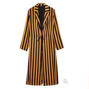 TOPSHOP stripped duster / house coat - US 6